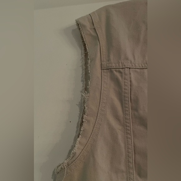 H&M Twill Trucker Vest Sz S - Picture 4 of 5